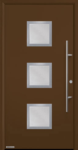 Входная дверь Hormann (Германия) Thermo65, Мотив 810 S, цвет коричневый